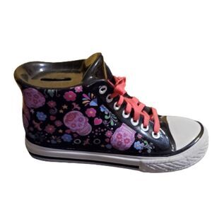 HI Top Shoe Sugar Skull - Piggy Bank